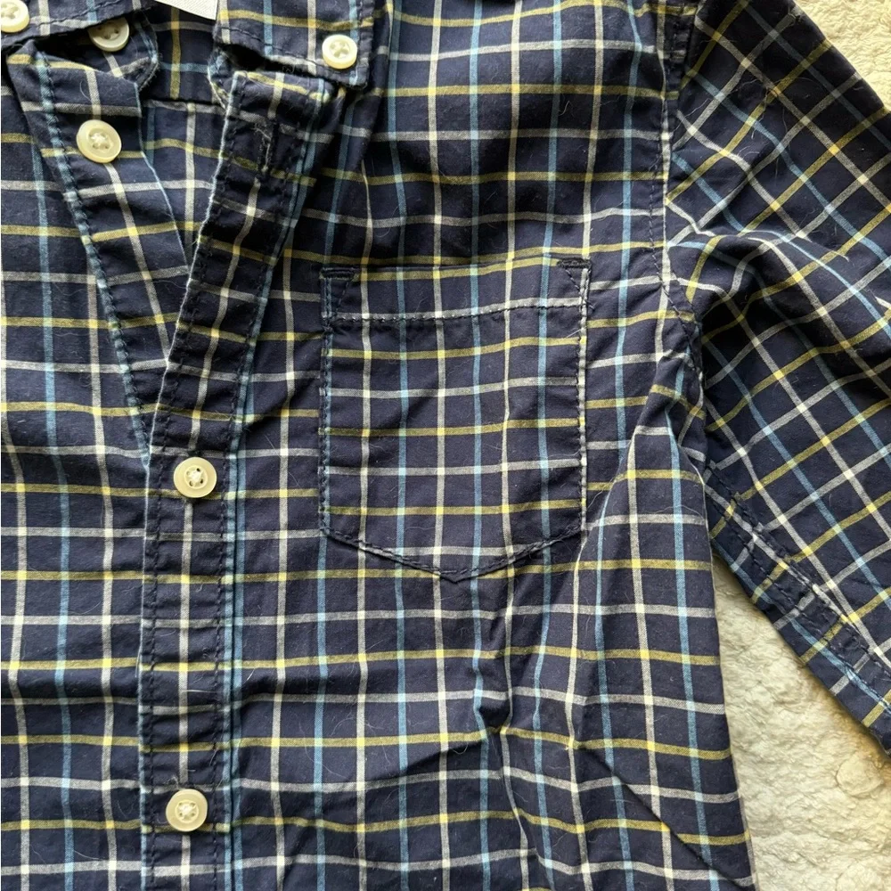 Carters boys cotton plaid button down shirt size 3T